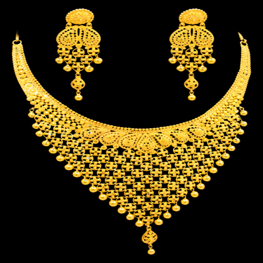 22K Gold Necklace Set